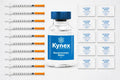 Peptide starter kit from Kynex Bioscience, South Africa, consisting of bacteriostatic water vial, insulin syringes and alcohol swabs